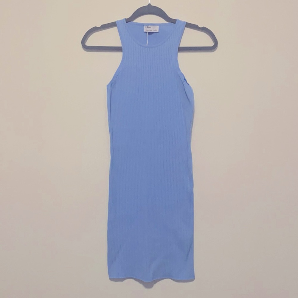 Bershka Racerback Ribbed Midi Dress - Picture 3 of 5